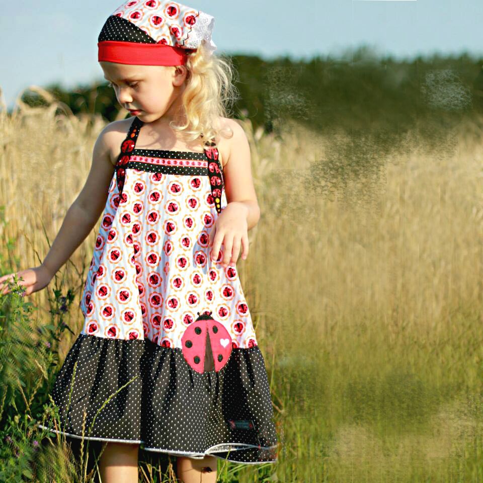 Schnittmuster Kleid, Rock mit Schleife Minina (62–158)