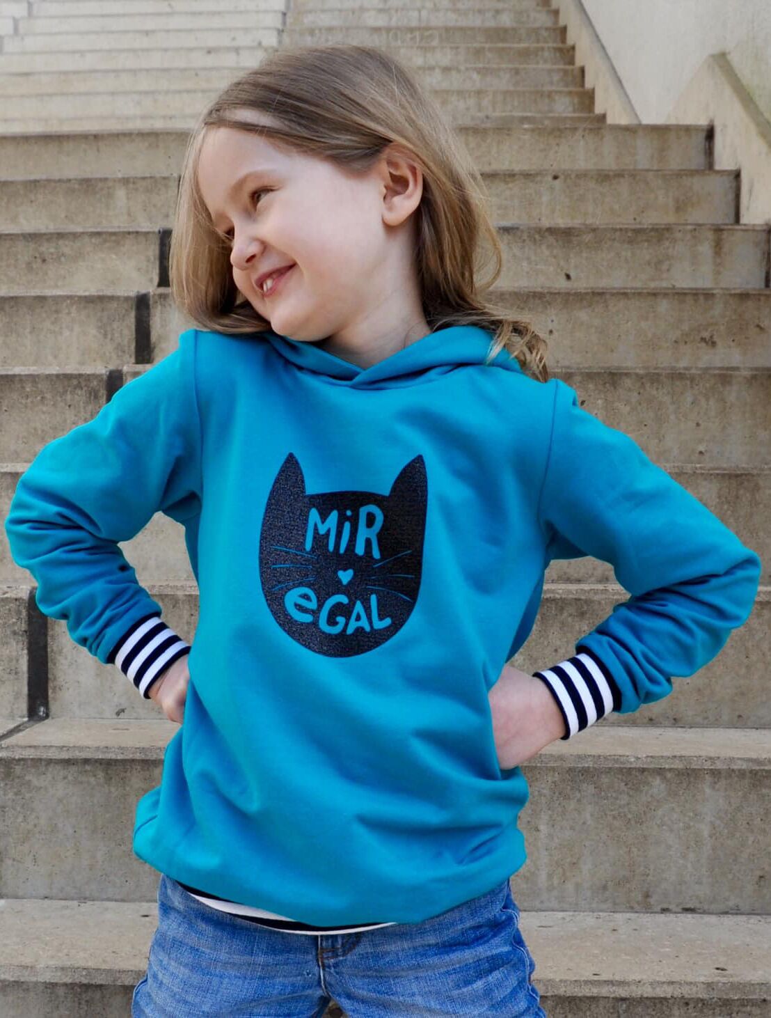 Schnittmuster Sweatjacke Hoodie Chocolate Kids (62-140) – Bild 3