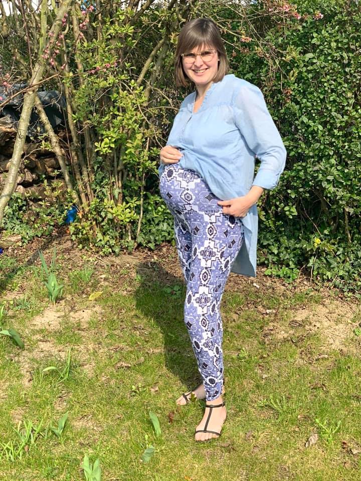ebook Schnittmuster Umstandshose leggings schwangserschaft selber nähen Nähanleitung