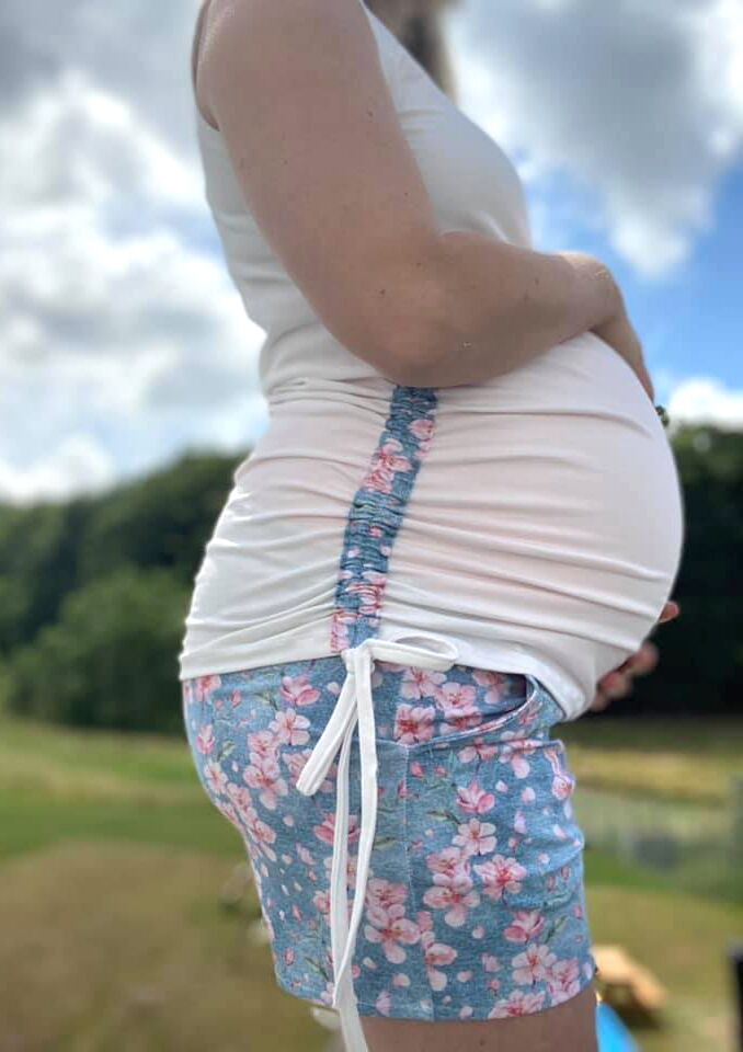 Schnittmuster Umstandsshorts Schwangerschaftsshorts shorts schwangerschaft DIY Umstandsmode