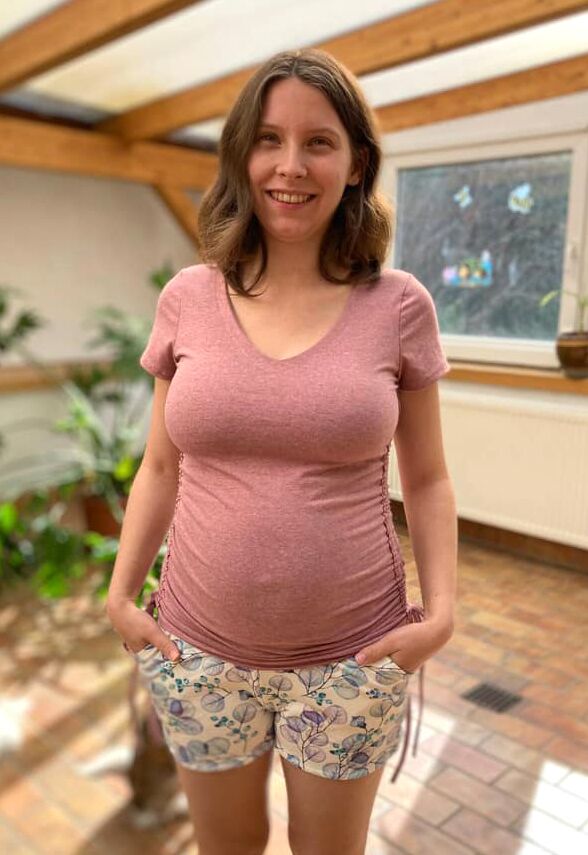 ebook Schnittmuster Umstandsshirt schwangerschaftsshirt shirt schwangerschaft langarm tshirt