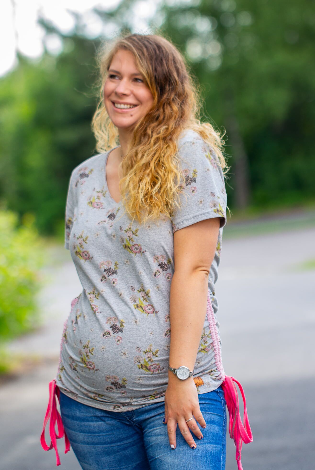 ebook Schnittmuster Umstandsshirt schwangerschaftsshirt shirt schwangerschaft langarm tshirt