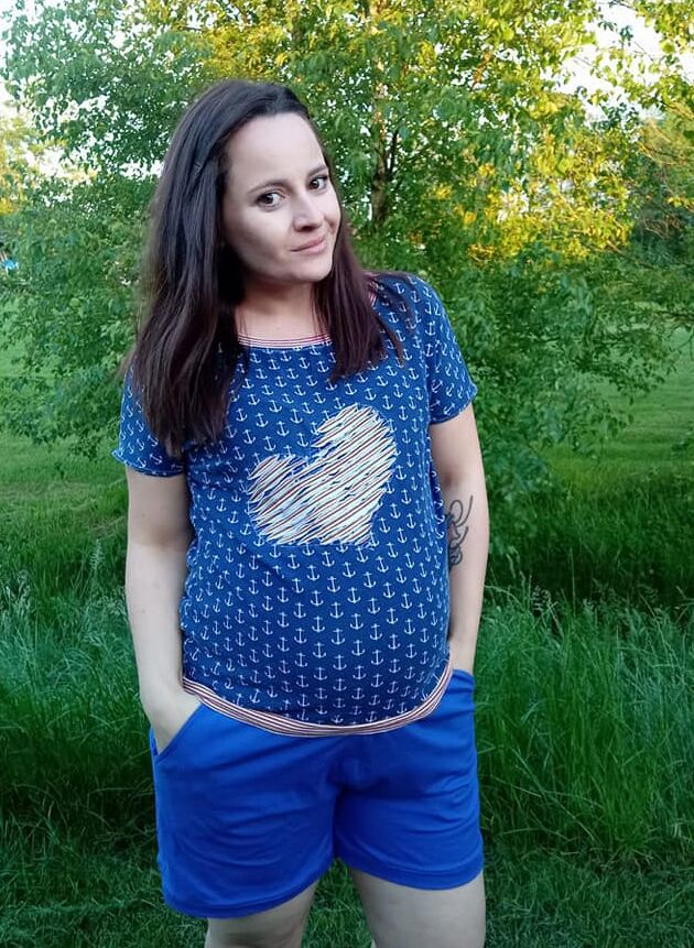 ebook Schnittmuster Umstandsshirt schwangerschaftsshirt shirt schwangerschaft langarm tshirt