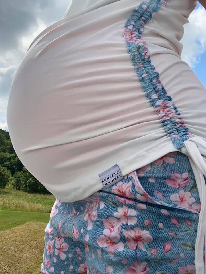 ebook Schnittmuster Umstandsshirt schwangerschaftsshirt shirt schwangerschaft langarm tshirt