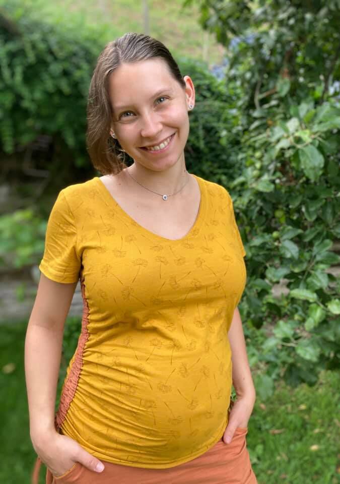 ebook Schnittmuster Umstandsshirt schwangerschaftsshirt shirt schwangerschaft langarm tshirt